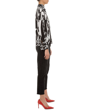 Campbell Draped Blouse Shatter Glass