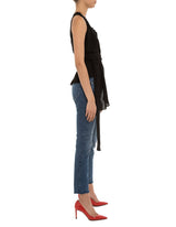 Berge Silk Wrap Top