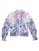 Rose Printed Jacquard Jacket