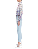 Rose Printed Jacquard Jacket